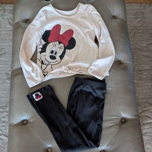 Minnie Mouse Top and Leggings  Set Girls Size 6X